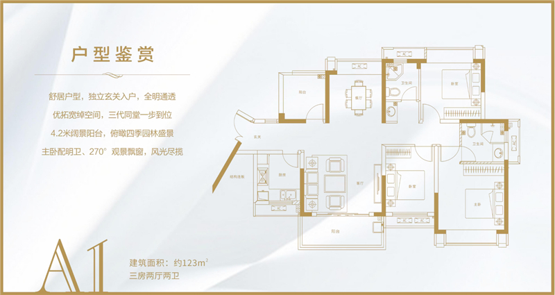 天健&middot;书香名邸 123㎡