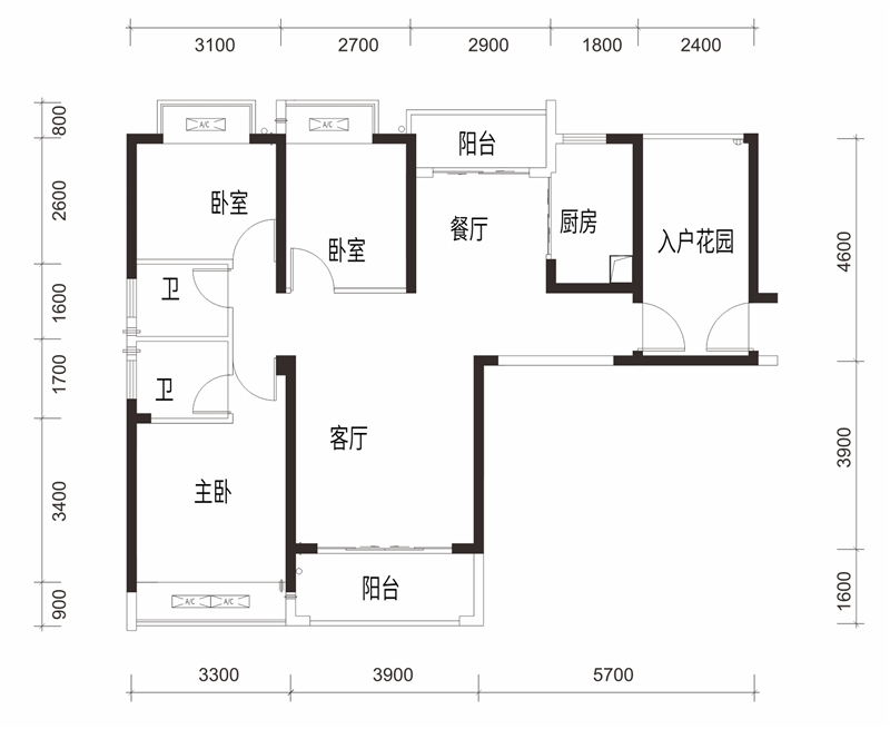 庞源御蓝湾 1 1 1 ㎡