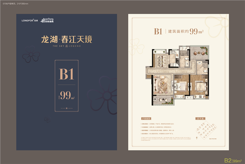 龙湖春江天境 9 9 ㎡