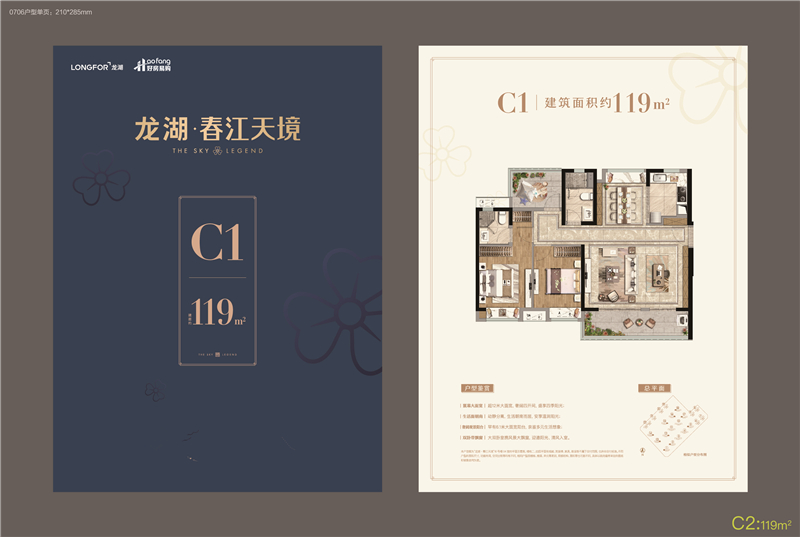 龙湖春江天境 1 1 9 ㎡