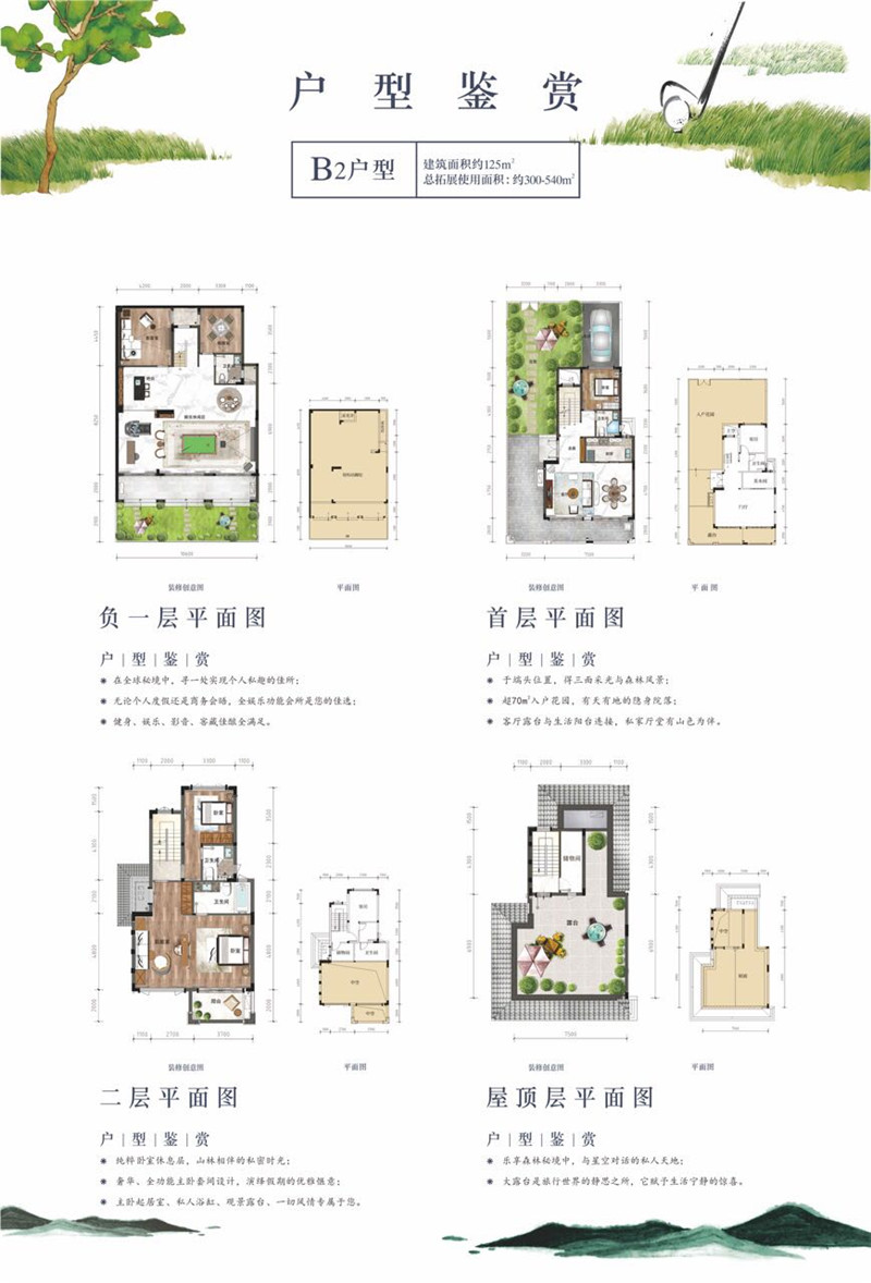富力惠林温泉 1 2 5 ㎡ 别墅