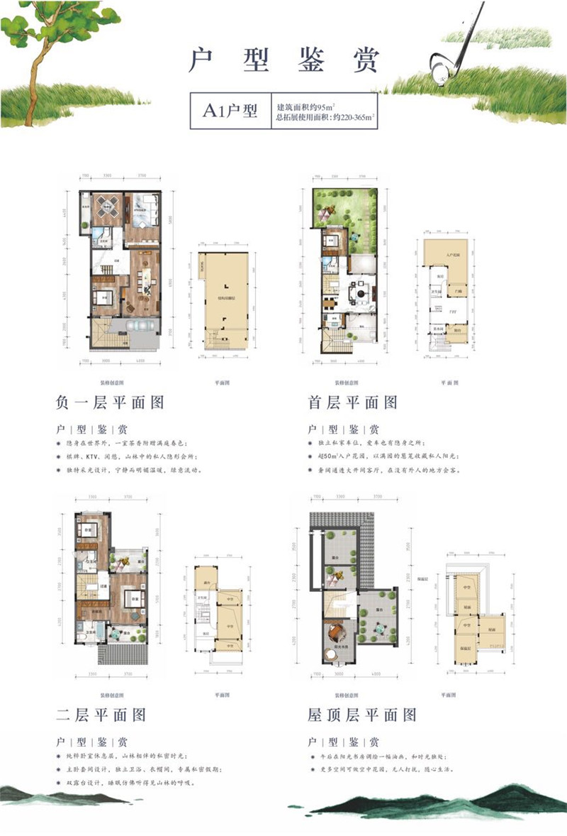 富力惠林温泉 9 5 ㎡ 别墅