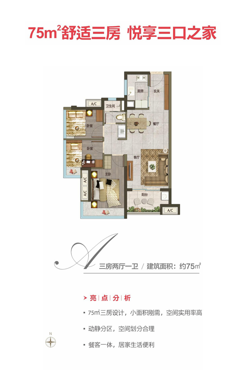 万悦花园 7 5 ㎡