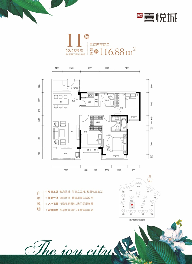 深业喜悦城  1 1 6 ㎡
