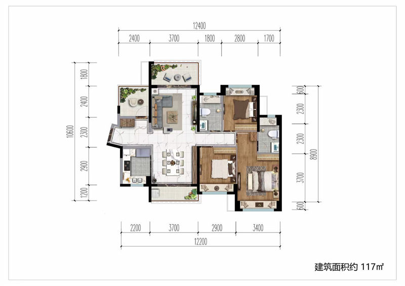 惠州星河丹堤 1 1 7 平米