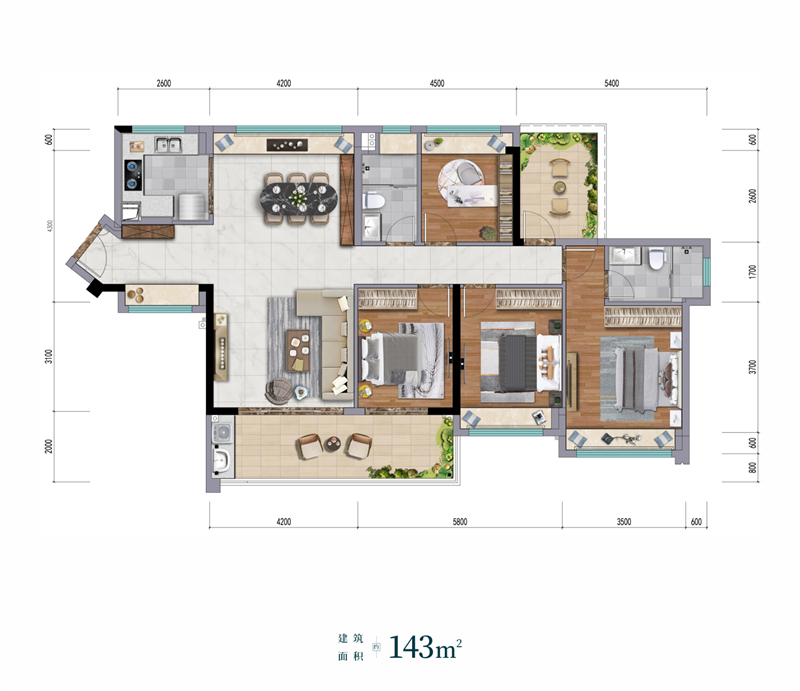 星河臻誉府 1 4 3 平米
