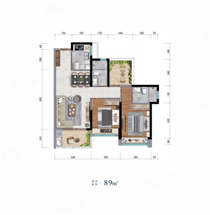 星河臻誉府 8 9 平米