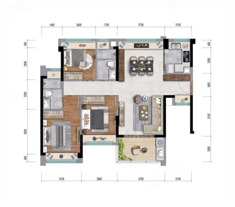 星河臻誉府 1 0 3 平米