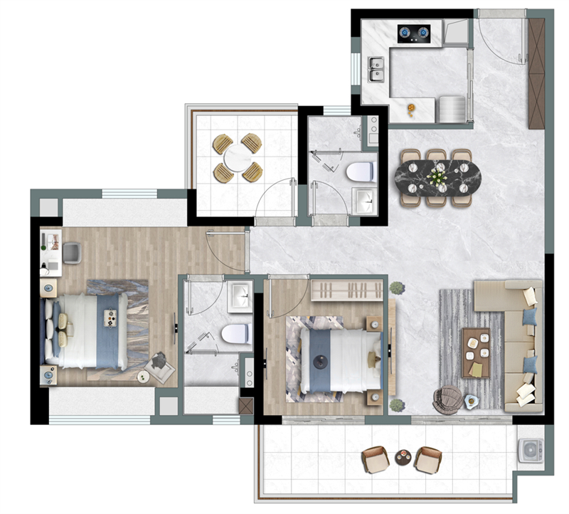 方直星图 9 5 平米