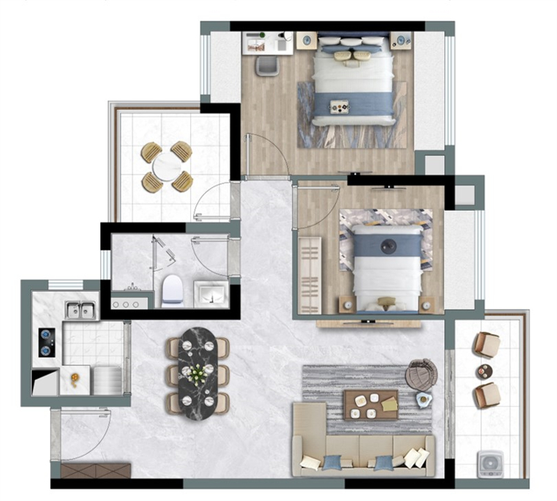 方直星图 7 9 平米