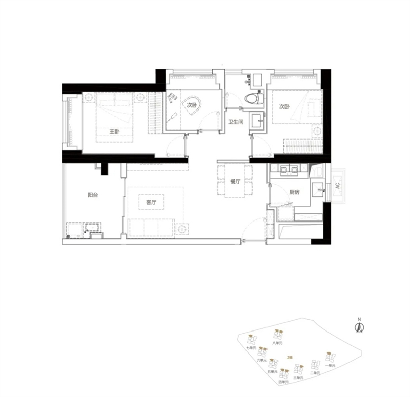 和城里 8 4 平米