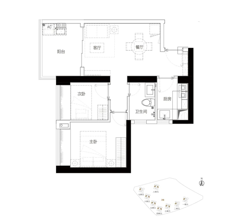 和城里 6 8 平米