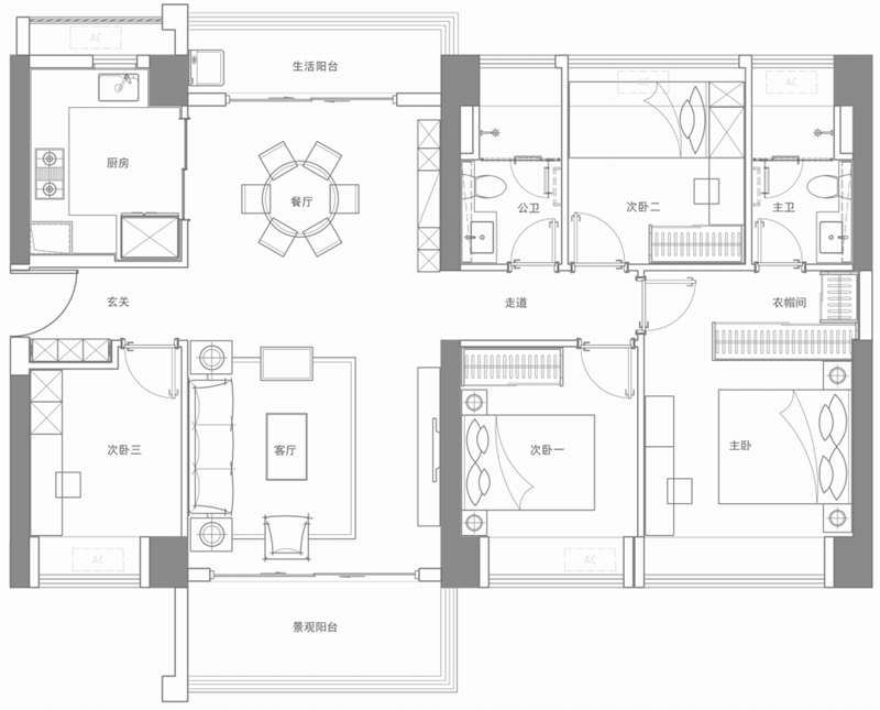 名居山河里 1 4 2平米