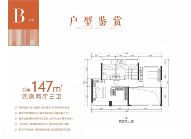 豪方东园 复式 1 4 7平米