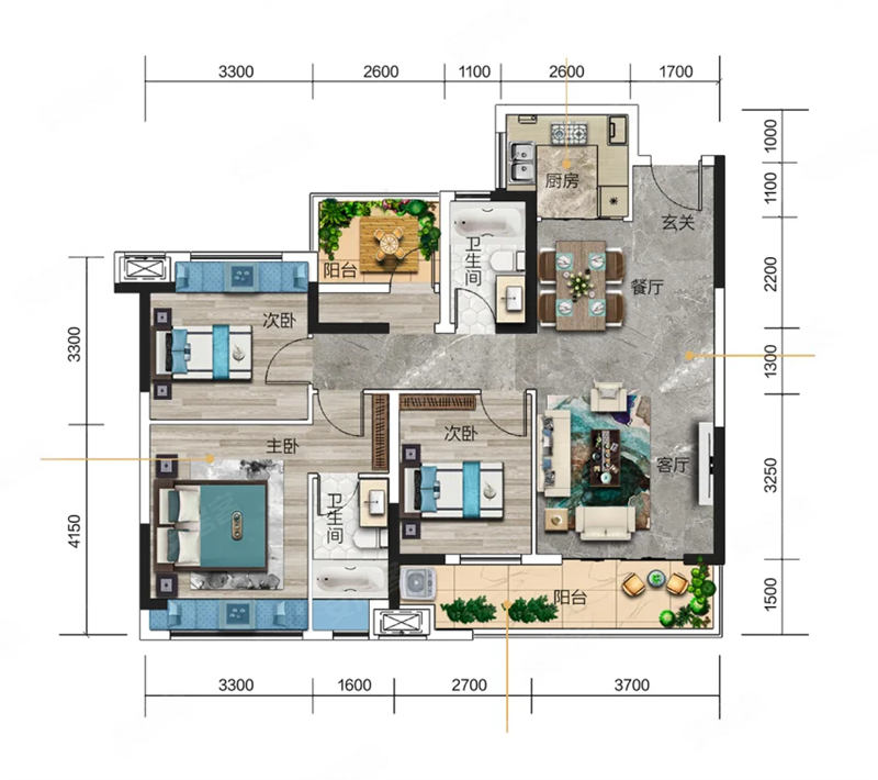 中交和风春岸 1 1 2 平米