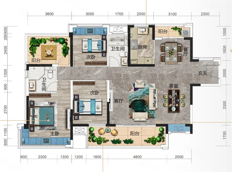 中交和风春岸 1 3 9 平米
