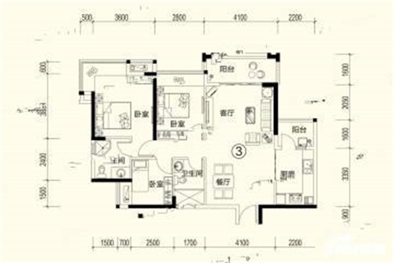 海伦堡弘诚厚园    1 0 6 ㎡