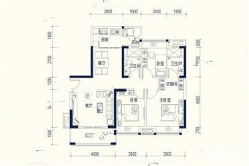 海伦堡弘诚厚园    9 8 ㎡