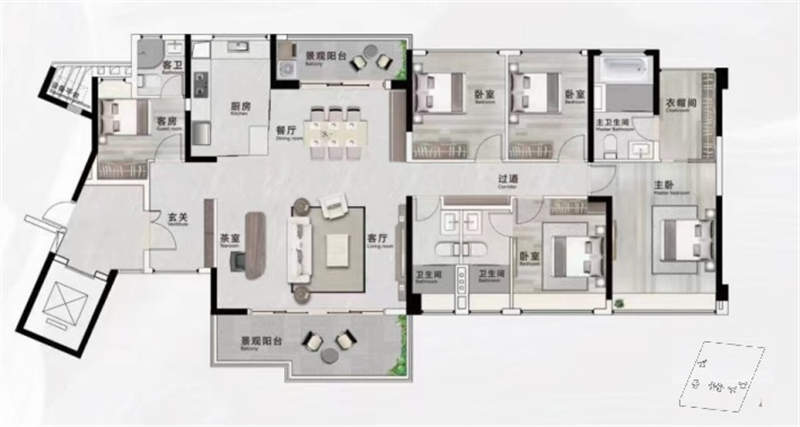 珠江花城 1 9 4 平米